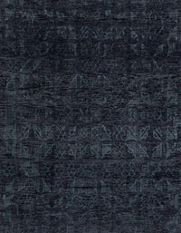 Machine Washable Abstract Dark Blue Grey Blue Rug, wshabs4513