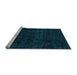 Sideview of Machine Washable Abstract Light Blue Modern Rug, wshabs4513lblu