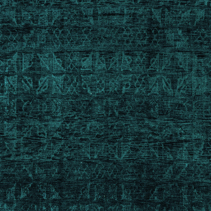 Machine Washable Abstract Turquoise Modern Area Rugs, wshabs4513turq