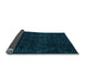 Sideview of Abstract Light Blue Modern Rug, abs4513lblu