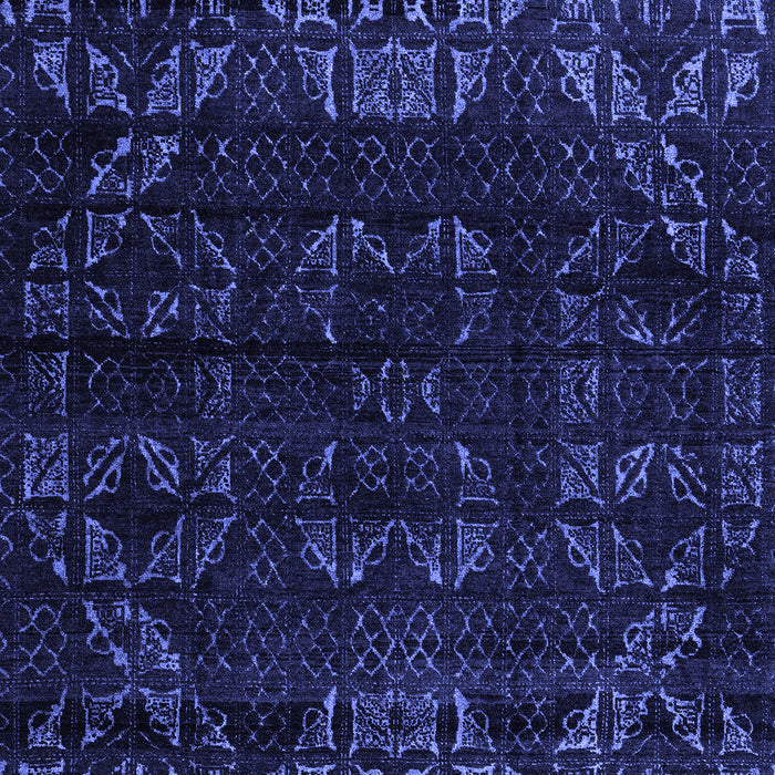 Abstract Blue Modern Rug, abs4514blu