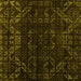 Square Abstract Yellow Modern Rug, abs4514yw