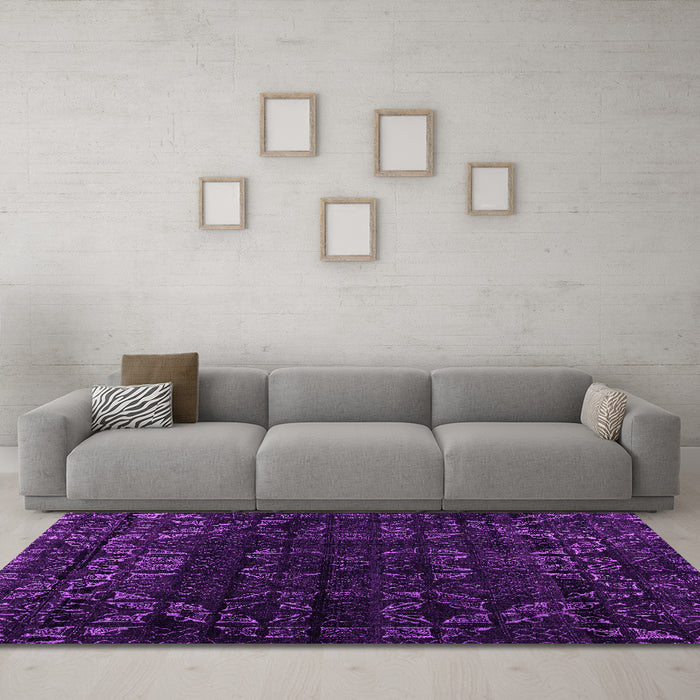 Machine Washable Abstract Pink Modern Rug in a Living Room, wshabs4514pnk
