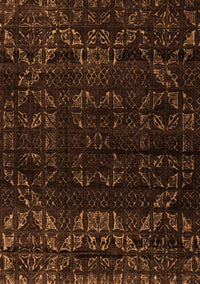 Abstract Orange Modern Rug, abs4514org