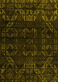 Abstract Yellow Modern Rug, abs4514yw