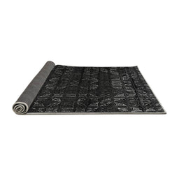 Sideview of Abstract Gray Modern Rug, abs4514gry
