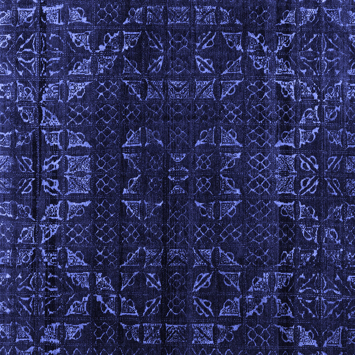 Square Abstract Blue Modern Rug, abs4514blu