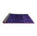 Sideview of Abstract Purple Modern Rug, abs4514pur