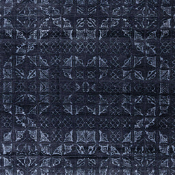 Square Abstract Blue Modern Rug, abs4514