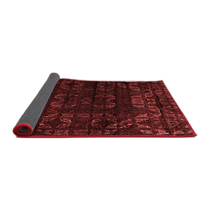 Abstract Red Modern Area Rugs