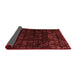 Abstract Red Modern Area Rugs