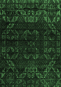 Abstract Emerald Green Modern Rug, abs4514emgrn