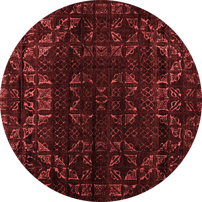 Abstract Red Modern Rug, abs4514red