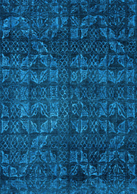 Abstract Light Blue Modern Rug, abs4515lblu