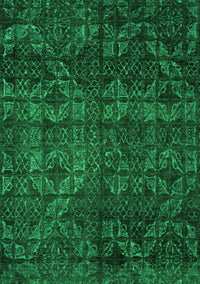 Abstract Green Modern Rug, abs4515grn