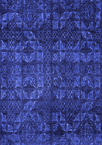 Abstract Blue Modern Rug, abs4515blu