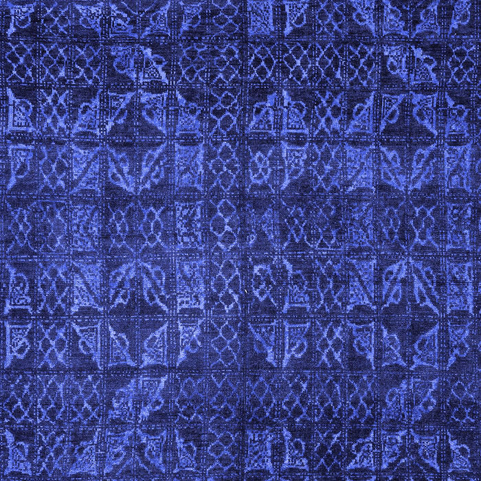 Abstract Blue Modern Rug, abs4515blu
