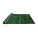 Sideview of Abstract Emerald Green Modern Rug, abs4515emgrn