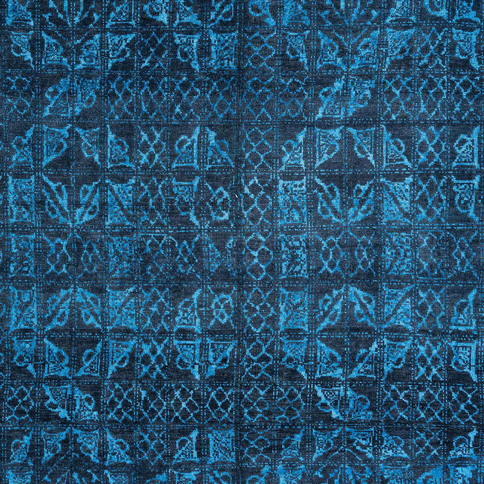 Abstract Bright Navy Blue Modern Rug, abs4515