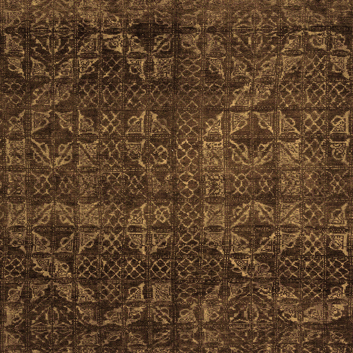 Square Abstract Orange Modern Rug, abs4515org
