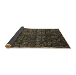 Sideview of Abstract Brown Modern Rug, abs4515brn