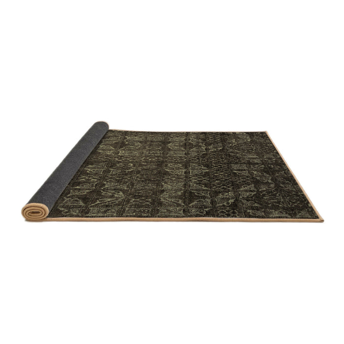 Sideview of Abstract Brown Modern Rug, abs4515brn