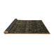 Sideview of Abstract Brown Modern Rug, abs4515brn