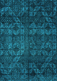 Abstract Turquoise Modern Rug, abs4515turq