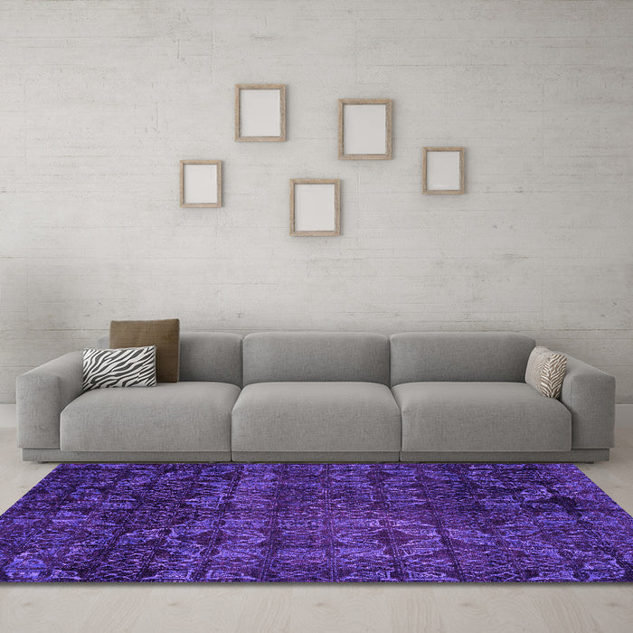 Machine Washable Abstract Pink Modern Rug in a Living Room, wshabs4515pnk