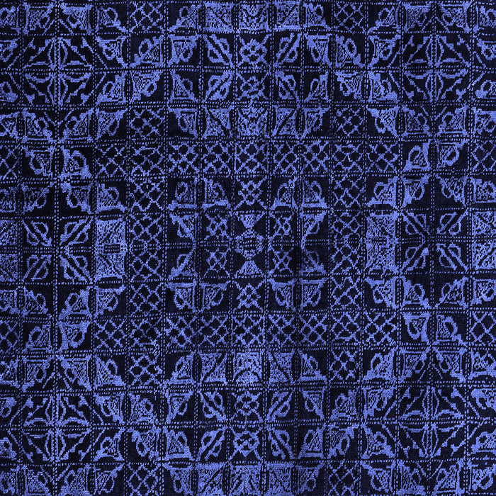 Square Abstract Blue Modern Rug, abs4516blu