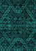 Abstract Turquoise Modern Rug, abs4516turq