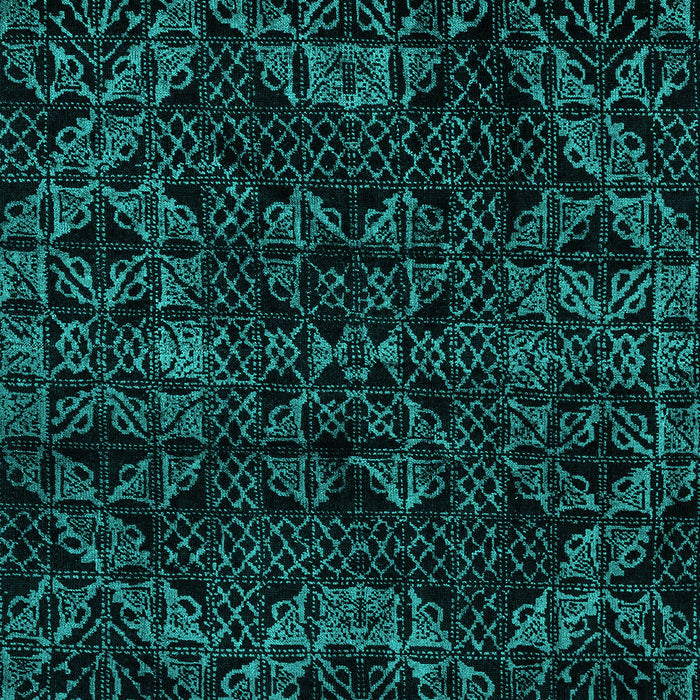 Abstract Turquoise Modern Rug, abs4516turq