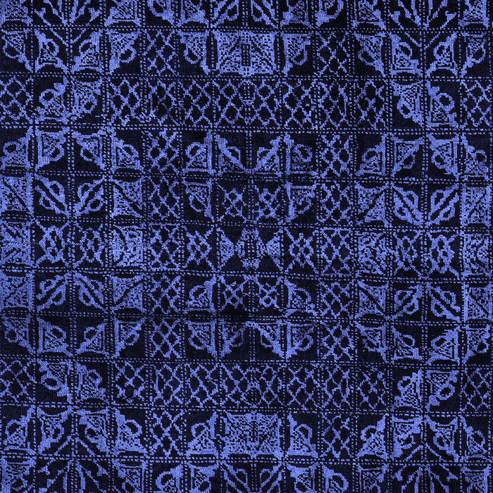 Abstract Blue Modern Rug, abs4516blu