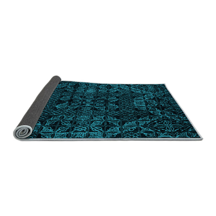 Sideview of Abstract Light Blue Modern Rug, abs4516lblu