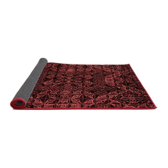 Abstract Red Modern Area Rugs
