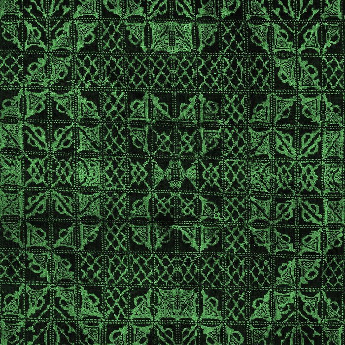 Abstract Emerald Green Modern Rug, abs4516emgrn