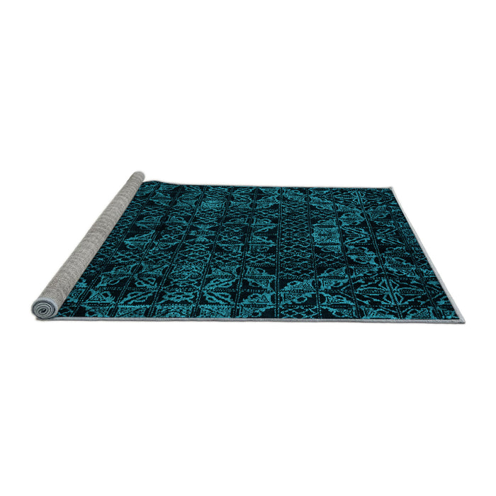 Sideview of Machine Washable Abstract Light Blue Modern Rug, wshabs4516lblu
