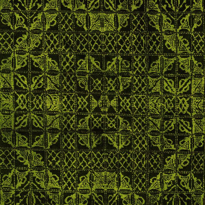 Abstract Yellow Modern Rug, abs4516yw
