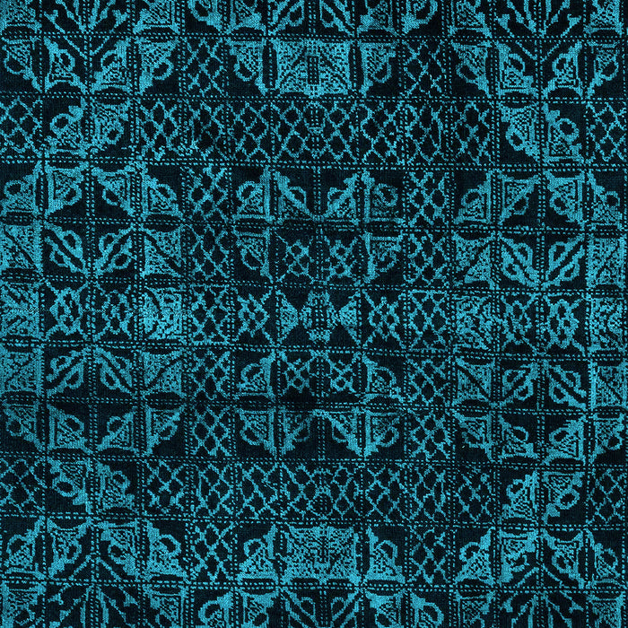 Abstract Light Blue Modern Rug, abs4516lblu