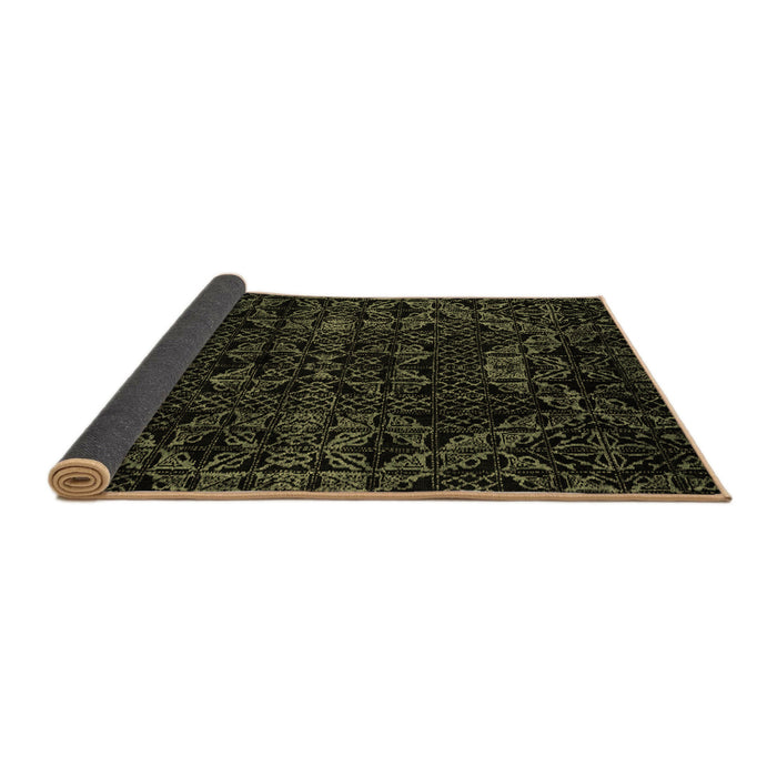 Sideview of Abstract Brown Modern Rug, abs4516brn