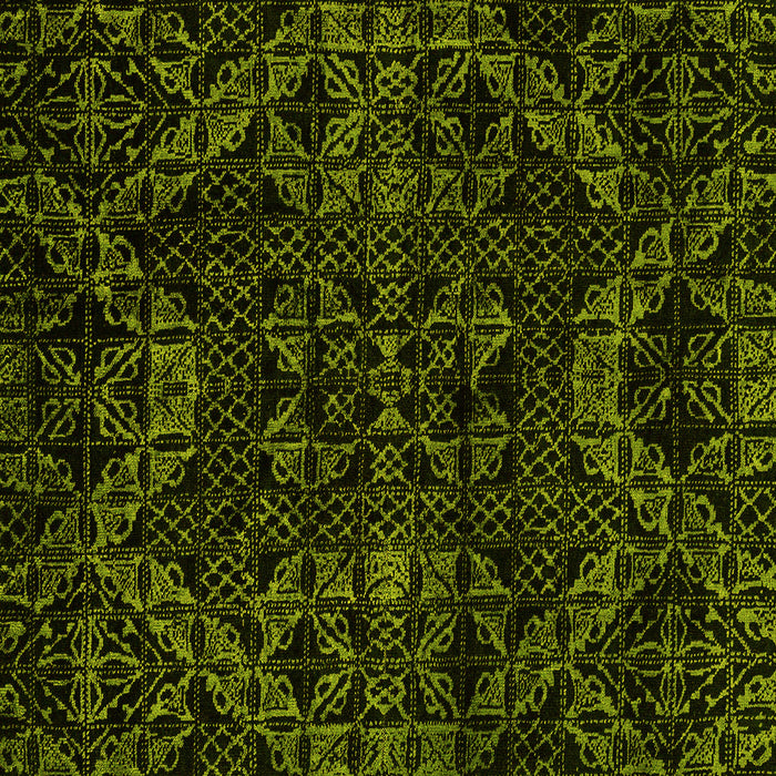 Square Abstract Yellow Modern Rug, abs4516yw
