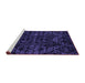 Sideview of Machine Washable Abstract Purple Modern Area Rugs, wshabs4516pur