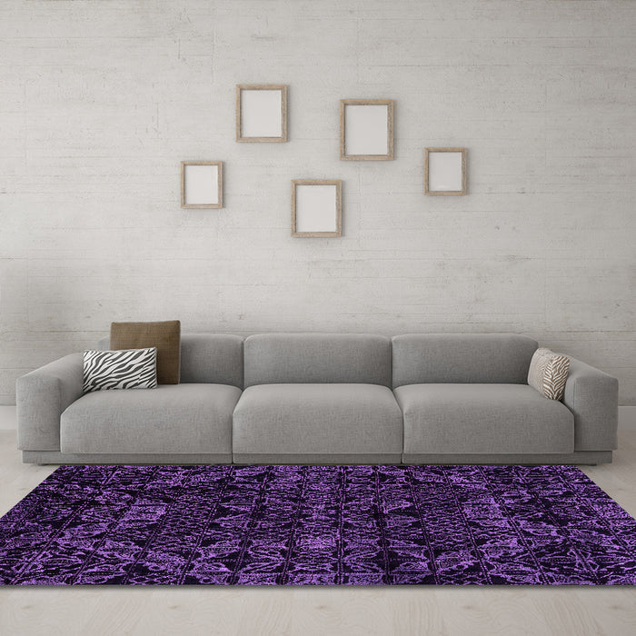 Machine Washable Abstract Pink Modern Rug in a Living Room, wshabs4516pnk