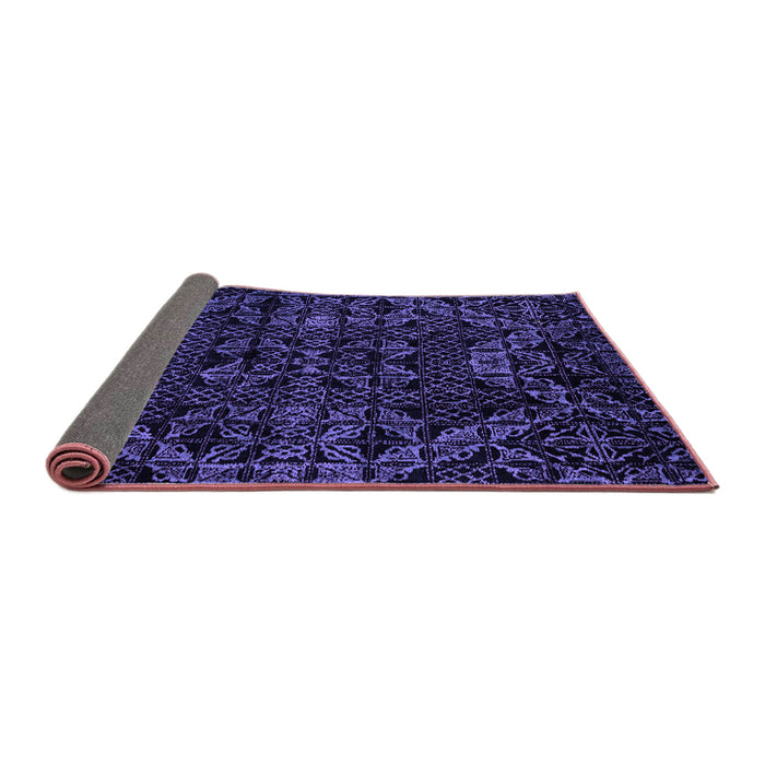 Sideview of Abstract Purple Modern Rug, abs4516pur