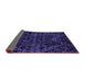 Sideview of Abstract Purple Modern Rug, abs4516pur