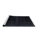 Sideview of Machine Washable Abstract Black Rug, wshabs4517