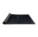 Sideview of Abstract Black Modern Rug, abs4517