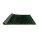 Sideview of Abstract Emerald Green Modern Rug, abs4517emgrn