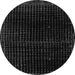 Round Abstract Gray Modern Rug, abs4517gry