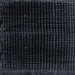 Square Abstract Black Modern Rug, abs4517